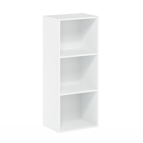 Furinno Luder Bookcase / Book / Storage , 3-Tier, White Furinno