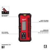 Milwaukee M18 Red Exterior Rotary Laser Level Kit w/Receiver, Tripod, & Grade Rod Milwaukee