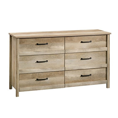 Sauder Cannery Bridge 6 Drawer Dresser Bedroom Dresser Chest of Drawers Wooden, in Lintel Oak
