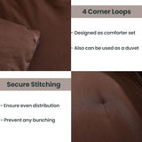 Paxrac Earthy Brown Comforter King Size, Neutral 3 Pieces Comforter Set, Lightweight Solid Bedding Set, All Seasons Soft Fluffy King Comforter Set (104x90In Comforter & 2 Pillowcases) Paxrac