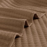 WRENSONGE King Size Quilt-3 Pieces Lightweight Bedspreads Brown King Quilt Bedding Set for All Seasons, Soft Summer Coverlet with 2 Pillow Shams Suitable for Bed, Couch, Quilt Blanket WRENSONGE