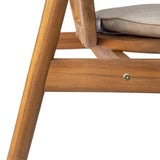 Christopher Knight Home Meja Acacia Wood Outdoor Dining Set for 6, Wooden 7 Piece Patio Dining Table Set, Wooden Outdoor Dining Armchair and Table Set with Cushion, Patio Furniture Set, Teak+Beige Christopher Knight Home