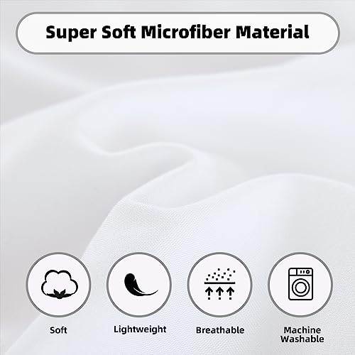 weigelia Full Size Comforter Set 7 Pieces White Comforter Full Size for Women and Men Microfiber Fluffy Comforter Set Full Comforter Set with Sheets and Pillow Shams Ultra Soft Lightweight All Season weigelia