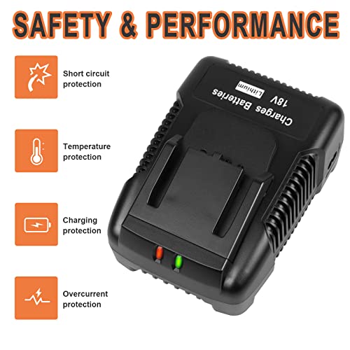 18V R86092 Fast Charger Lithium Battery Charger for RIDGID Tools 18V Battery R840083, R840085, R840086, R840087, AC840085, AC840086, AC840087P AC840089 etc. - WoodArtSupply