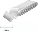 White Satin Blanket Binding Tape 2" x 4 3/4 Yards – Single Fold Satin Quilt Binding for Blanket Edges, Glossy Polyester Trim for Sewing, Quilting, Baby Blankets, Crafts, and Fabric Projects Lakesstory