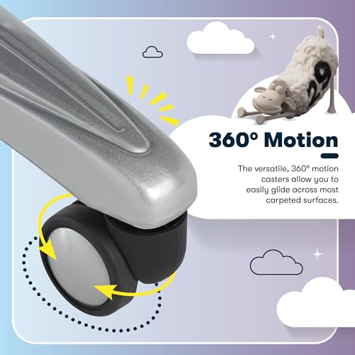 Serta Bryce Executive Office Chair, Ergonomic Computer DeskChairs with Patented AIR Lumbar Support, Comfy Body Pillows, Height Adjustable, Swivel Base with Wheels, Bonded Leather, Cream White Serta