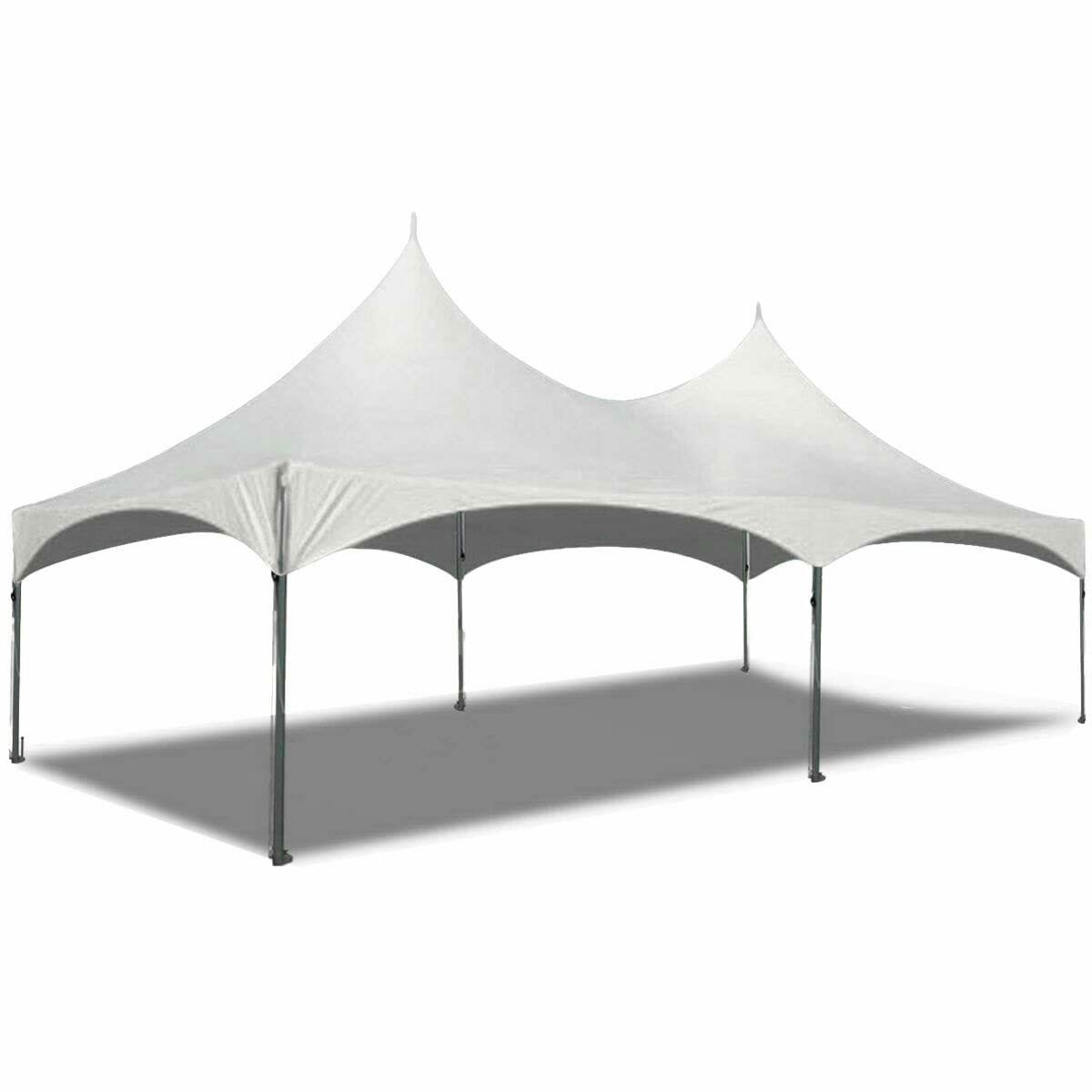 TENTANDTABLE 20-Foot by 40-Foot White High Peak Frame Style Party Tent for Weddings, Graduations, and Events TentandTable