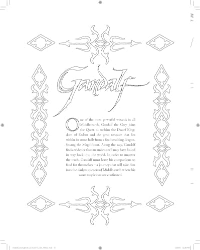 The Hobbit Movie Trilogy Coloring Book: Heroes and Villains WoodArtSupply