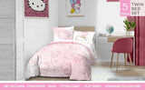 Jay Franco Hello Kitty Twin Comforter Set - 5 Piece Bedding Includes Sheet Set & Pillow Covers - Super Soft Pink Bedding Jay Franco