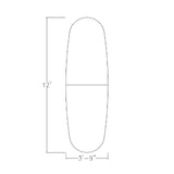 SKUTCHI DESIGNS INC. Harmony Series 12-Person Oval Boat Shaped Conference Table | Modular Office Table with Brushed Silver Metal T -Base | Meeting Tables for Offices, and Homes | Light Gray –12ft SKUTCHI DESIGNS INC.