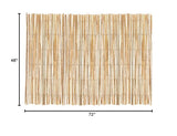 Forever Bamboo Natural Split Rolled Bamboo Fence Panel for Garden Privacy Fence Screen for Indoor or Outdoor 4 Ft H x 6 Ft L (2-Pack) FOREVER BAMBOO