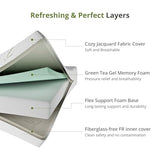 EGOHOME 8 Inch Twin Size Mattress, Cooling Green Tea Gel Memory Foam for Pressure Relief, Medium Firm Support, Fiberglass Free, Bed in a Box, CertiPUR-US Certified EGOHOME
