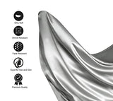Lanest Housing Silk Satin Sheets, Full Size Satin Bed Sheet Set with Deep Pockets, Cooling Soft and Hypoallergenic Satin Sheets Full - Light Gray Lanest Housing