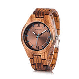 BOBO BIRD Special Design Mens Wooden Watches Sport Quartz Timepieces (Brown face) BOBO BIRD
