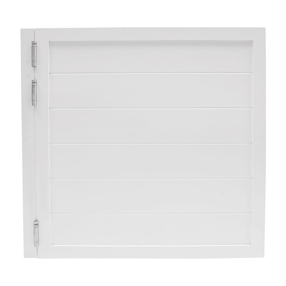 Swinging Door Solid Wood Cafe Swinging Door Porch Entrance Swinging Door 180° Opening Angle White for Home Cafes Restaurants Bars Cash Registers 90 * 90cm/35.4 * 35.4in QIUTMER