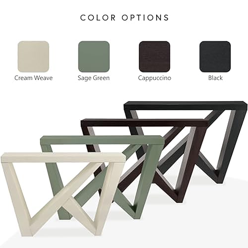 HOMES: Inside + Out Naomi Modern Decorative Accent Console with W-Shaped Legs, Narrow Desk, Wood Entryway Console Table for Living Room, Hallway, Entrance, Small Spaces, Cappuccino HOMES: INSIDE + OUT