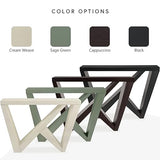 HOMES: Inside + Out Naomi Modern Decorative Accent Console with W-Shaped Legs, Narrow Desk, Wood Entryway Console Table for Living Room, Hallway, Entrance, Small Spaces, Cappuccino HOMES: INSIDE + OUT