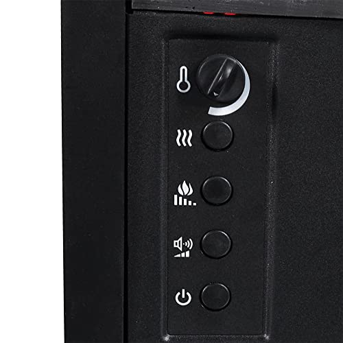 duraflame® Electric Log Set 1,000 Sq Ft Infrared Heater, Faux Logs Insert with LED Flames for Existing Fireplaces, Crackling Sounds, Remote Control Included Duraflame