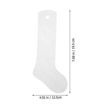 Socks 2 Pcs Metal Straight Sock Jigs Sublimation Crew Sock Aluminium Sock Boards for DIY Heat Press Transfer Dye Sublimation Printing Socks Accessory Style 3 White Accessories