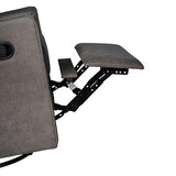 Flash Furniture Cash Swivel Glider Rocking Recliner, Manual Recliner with 360 Degree Swivel, for Living Room, Bedroom, or Nursery, Fabric Upholstered, Dark Gray Flash Furniture