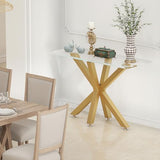 sumatos Metal Console Table Base 30 Inch, Modern Desk Legs for Marble,Glass,Wood Top, Heavy Duty Sofa Table Legs for Hallway,Entry, Living Room,Office 35" L x 16" W x 30" H (Gold) sumatos