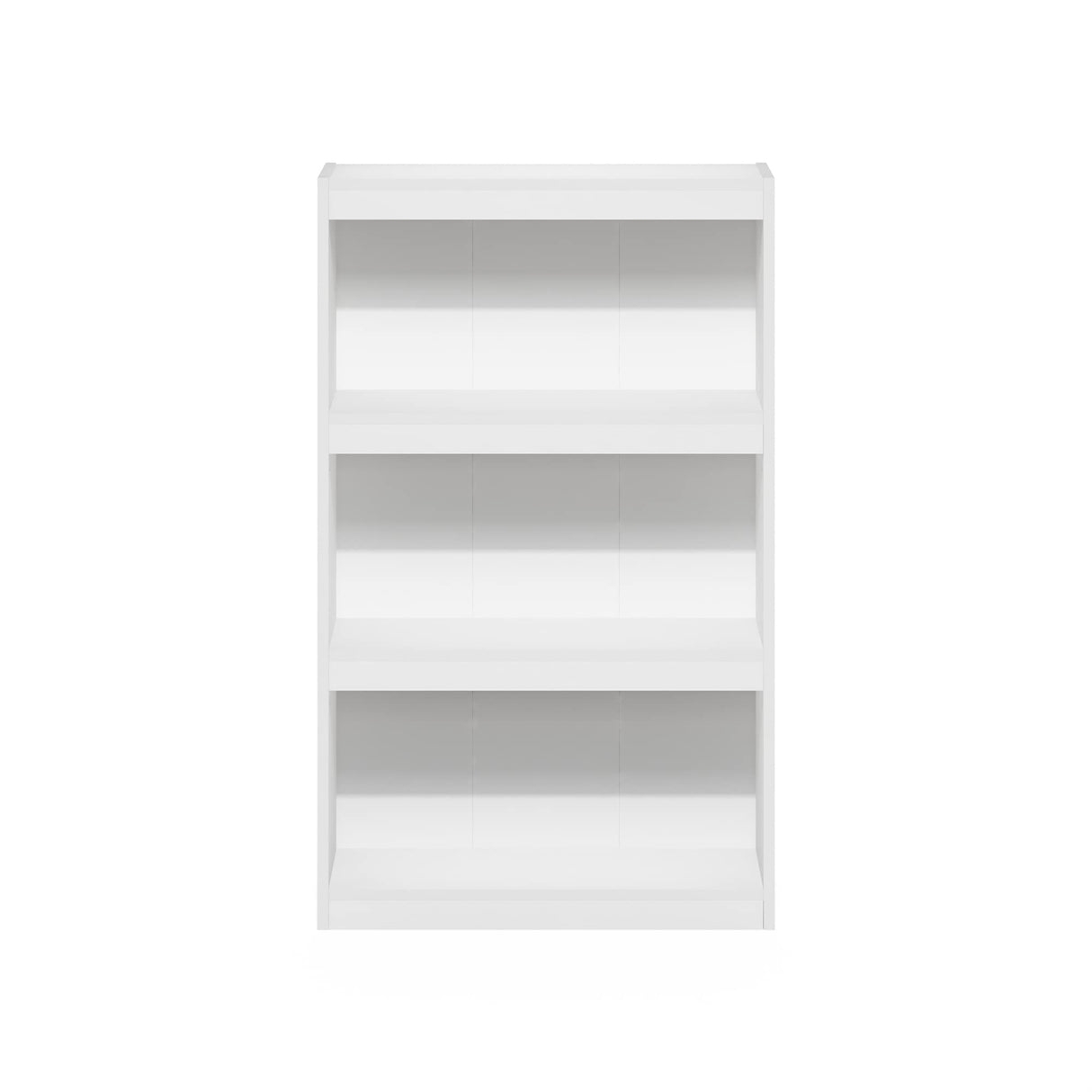 Furinno Jaya Enhanced Home Bookcase 3-Tier Adjustable Bookshelf, White Furinno
