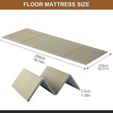 Dymhaoby Japanese Traditional Tatami Mattress, Igusa (Rush Grass) Tatami Mat, Foldable Floor Mattress,Japanese Futon Bed,Meditation Mats for Floor,Summer Sleeping Mat Dymhaoby
