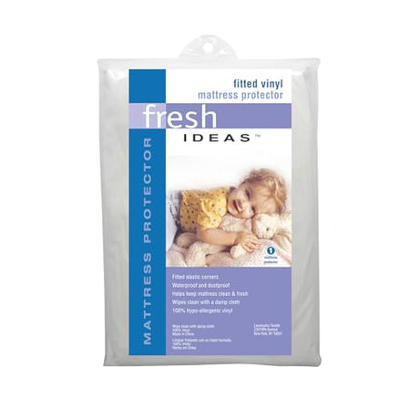 Levinsohn Fresh Ideas Waterproof Mattress Protector 100% Vinyl Hypoallergenic, Twin FRESH IDEAS