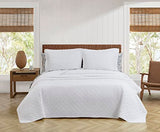 Tommy Bahama - King Quilt Set, Soft Bedding with Matching Shams, Cozy Bedspread, Bedding Set for All Seasons (Chevron White, King) Tommy Bahama