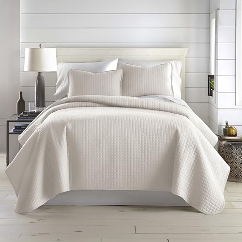 Southshore Fine Living, Inc. King Quilt Bedding Set, Quilted Comforter, Coverlet Bed Spread for California Kings, Luxury Bedding King Quilt Set, Lightweight Quilted Bedspread w/Shams, Natural Beige Southshore Fine Living, Inc.
