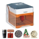 WAINLUXPRO K10 Laser Engraver and Cutter, 5W Portable Engraving Machine with Memory Mode | 80×80mm | No Assembly |WiFi/USB/Offline | Class 1 Safety | Premium Gift for DIY | Wood/Leather/Glass/Cloth WAINLUXPRO