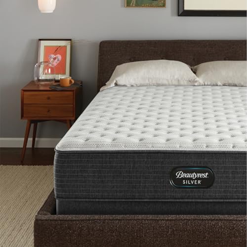 Beautyrest Silver BRS900 12” Extra Firm King Mattress, Cooling Technology, Supportive, CertiPUR-US, 100-Night Sleep Trial, 10-Year Limited Warranty, White Beautyrest