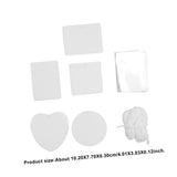 PartyKindom 1 Set Air Freshener Sublimation Car Freshener Blanks Sublimation Blanks Products PartyKindom