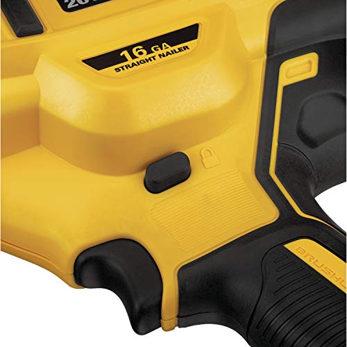 DEWALT 20V MAX* XR Finish Nailer, Straight, 16GA (DCN662B) - WoodArtSupply