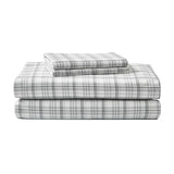 Eddie Bauer - Flannel Sheets King Size, Anti-Pilling & Wrinkle Resistant Cotton, Touchably Soft for All-Season Comfort - Bed Sheets with Matching Pillowcases & Fitted Sheet (Beacon Hill Ivory)