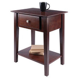 Winsome Wood Shaker Accent Table, Antique Walnut Winsome