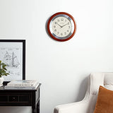 Bulova C4228 Reedham Clock, Walnut Finish Bulova