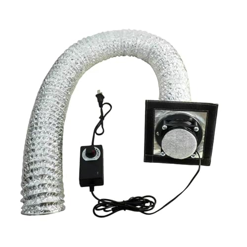 Smart Control 3-Layer Ventilation Filter Kit with High Efficiency 5000RPM Exhaust Fan and 1.5M Exhaust Pipe for 3D Printer Enclosure Tent Cover DIY, Laser Engraver Enclosure DORUNDEA