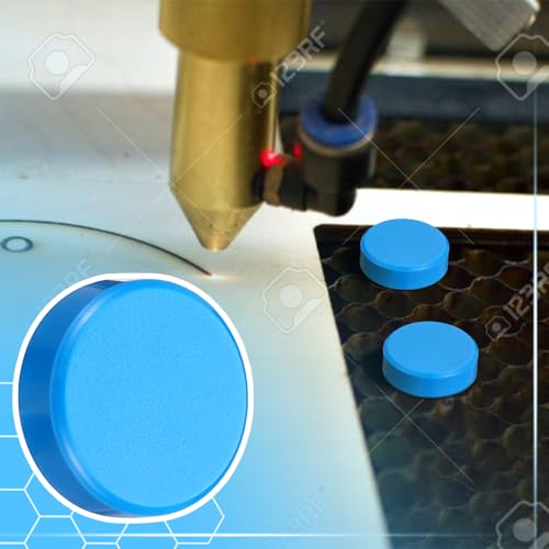 Blulu 50 Pcs Magnetism Honeycomb Pin for Laser Cutting 1.18 Inch Honeycomb Bed Pins Hold Down Laser Engraving Accessories Supplies Machine Fixing Needle Engraver Machine Accessories(Blue) Blulu