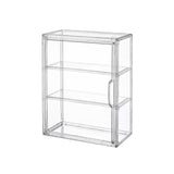 BOHOIDEE 3 Tiers Clear Display Case for Figures, Acrylic Storage Organizers Box with Magnetic Door, Wall-Mounted Dustproof Showcase for Collectibles Action Figure BOHOIDEE