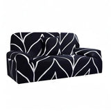 uxcell Stretch Sofa Cover Printed Couch Slipcover for Sofas Loveseat Armchair Living Room Universal Furniture with One Pillowcase (Black White Branches, Large) uxcell