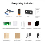 Artilume T1-P Laser Engraver 7000mW, APP Control, Foldable Design with Height Extension and Protective Enclosure, Portable Laser Cutter and Engraver Machine, 200x150mm Large Engraving Area Artilume