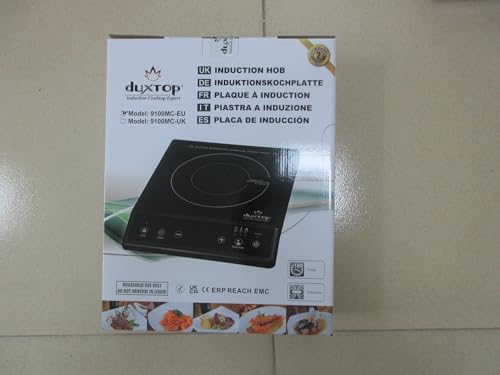 Duxtop 1800W Portable Induction Cooktop Countertop Burner, Black 9100MC/BT-M20B duxtop