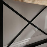 Sauder Steel River Desk, L: 47.48" x W: 23.47" x H: 29.53", Milled Mesquite finish Sauder