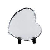 MR.R Heart Rock Slate Photo Plaque Picture Frame, Customized Photo Frame Novelty for Wedding,Birthday,Baby Birth,5.95.9 inch MR.R