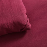 NTBAY Twin Comforter Set with Sheets, 5 Pieces Soft and Breathable Twin Bedding Set, Twin Bed in a Bag, Down Alternative Comforter Set Solid Color All Season, Kids Bedding Set, Wine Red NTBAY