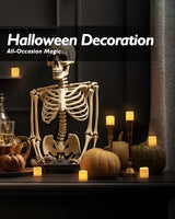 Homemory 24Pack Flickering Flameless Votive Candles, 200+Hour Electric Fake Candles, Battery Operated LED Tealight for Wedding, Outdoor, Table, Festival (Warm White,Battery Included) Homemory