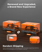 Laser Engraving Machine for Beginners, Woxcker L2 Flex 5W Enclosure Pre-Assemble Laser Engraver 0.01mm High Precision for Coated Metal, Wood, Acrylic, Leather, Glass (Class 1 Output 5000mW） Woxcker
