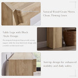 JXQTLINGMU 63" Long Wood Console Table with Storage Drawer, Modern Entryway Table, Sofa Table Behind Couch, Farmhouse Console Tables for Entryway Hallway Living Room, Natural Oak JXQTLINGMU