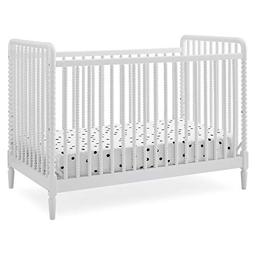 Delta Children Saint 4-in-1 Convertible Crib - Greenguard Gold Certified, Bianca White